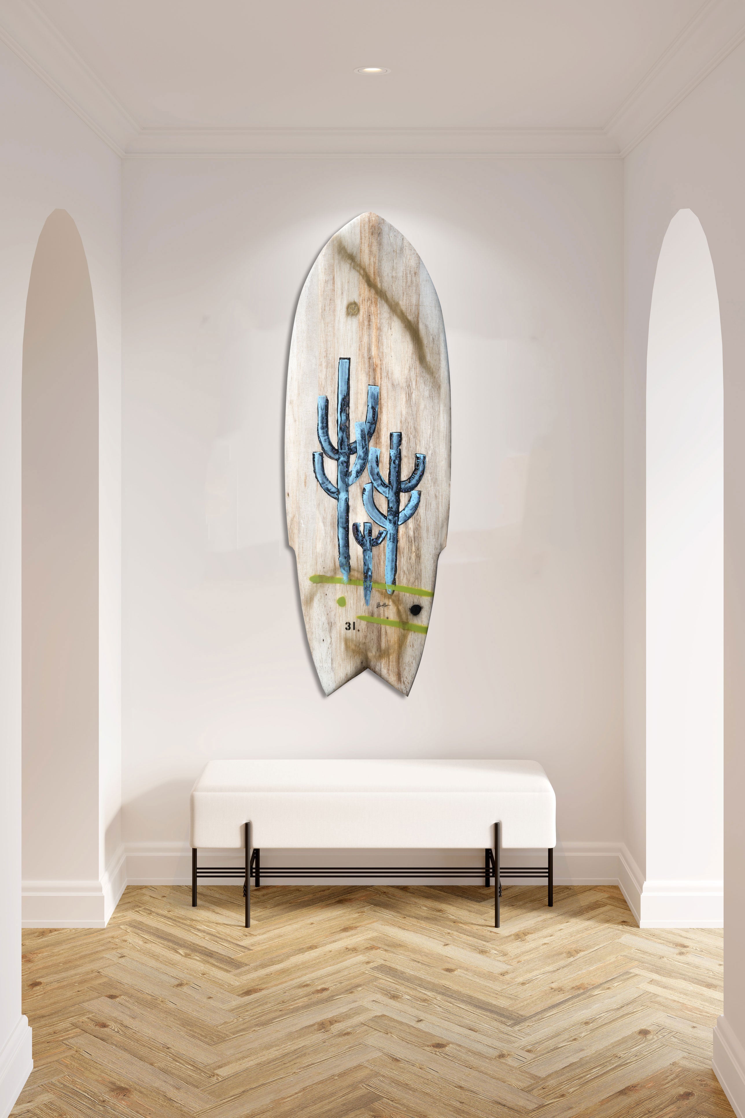 Agave Blue Cactus Surfboard