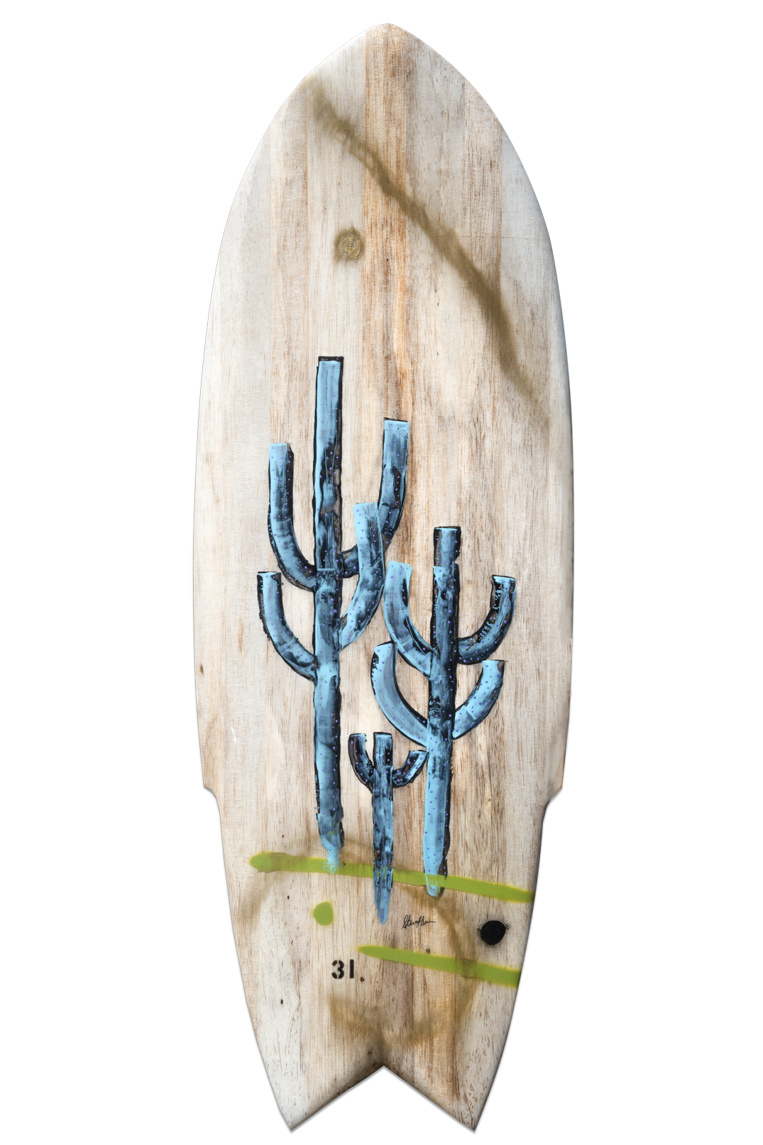 Agave Blue Cactus Surfboard