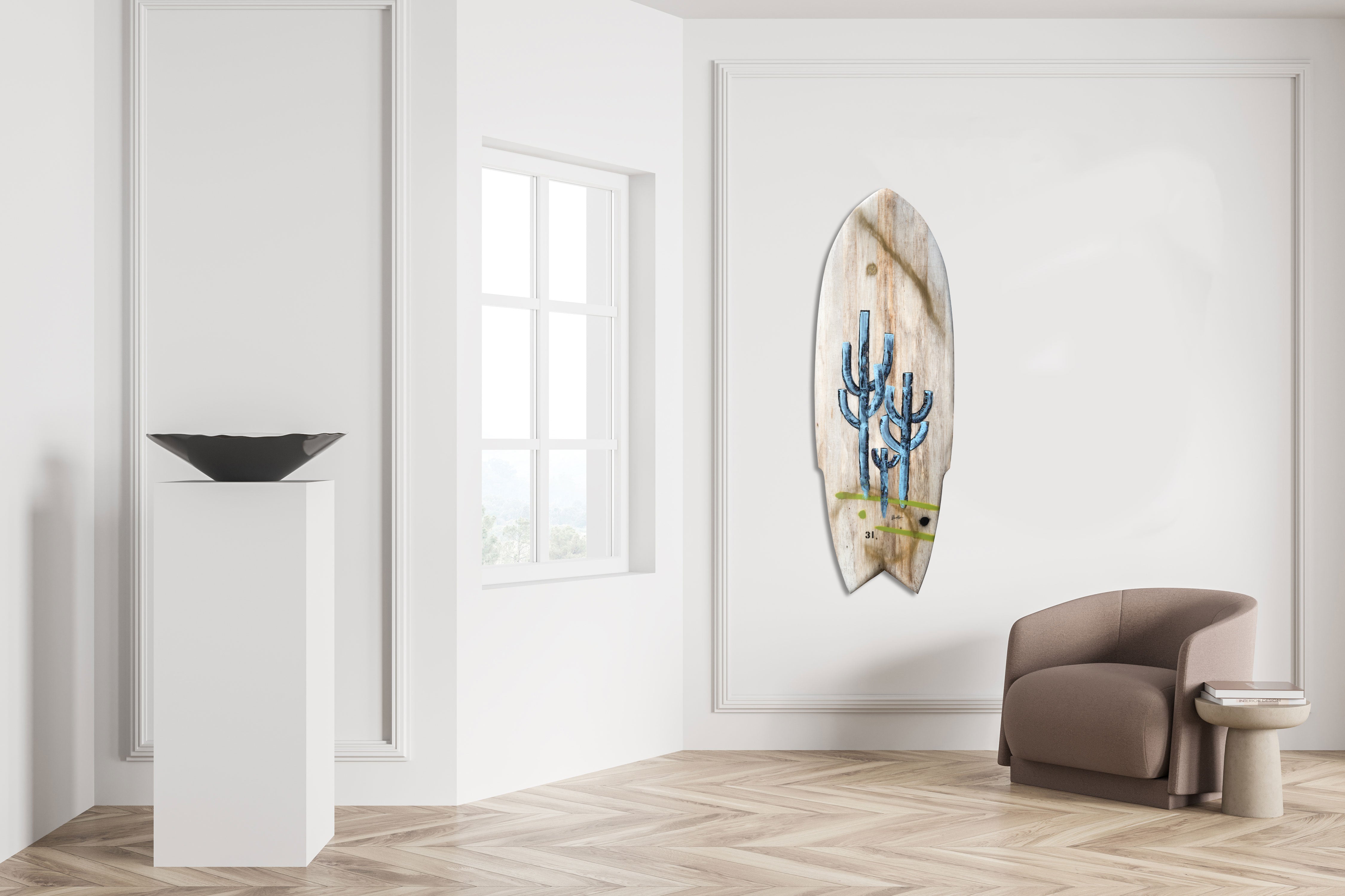 Agave Blue Cactus Surfboard