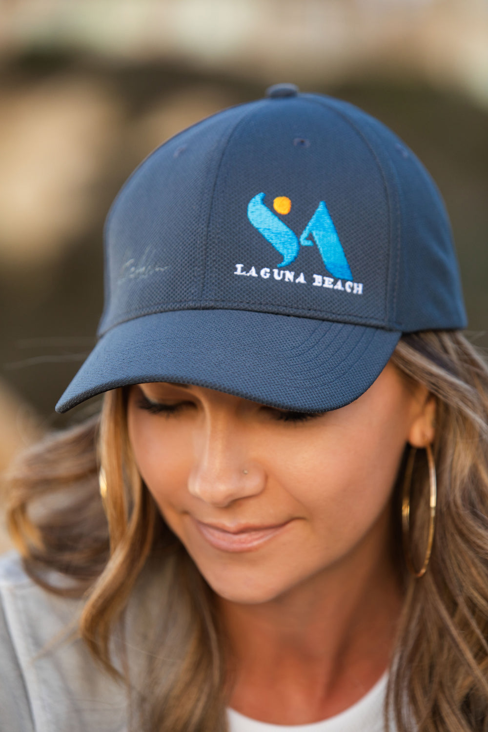 SA Laguna Beach Hat Graphite/Blue Logo