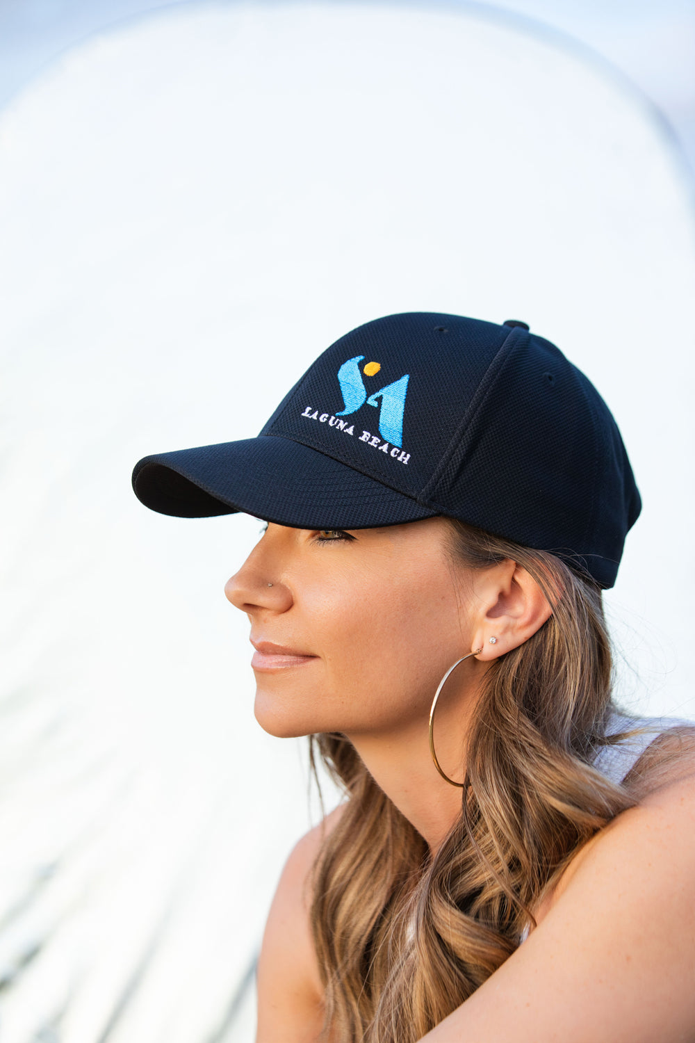 SA Laguna Beach Hat Black/Blue Logo