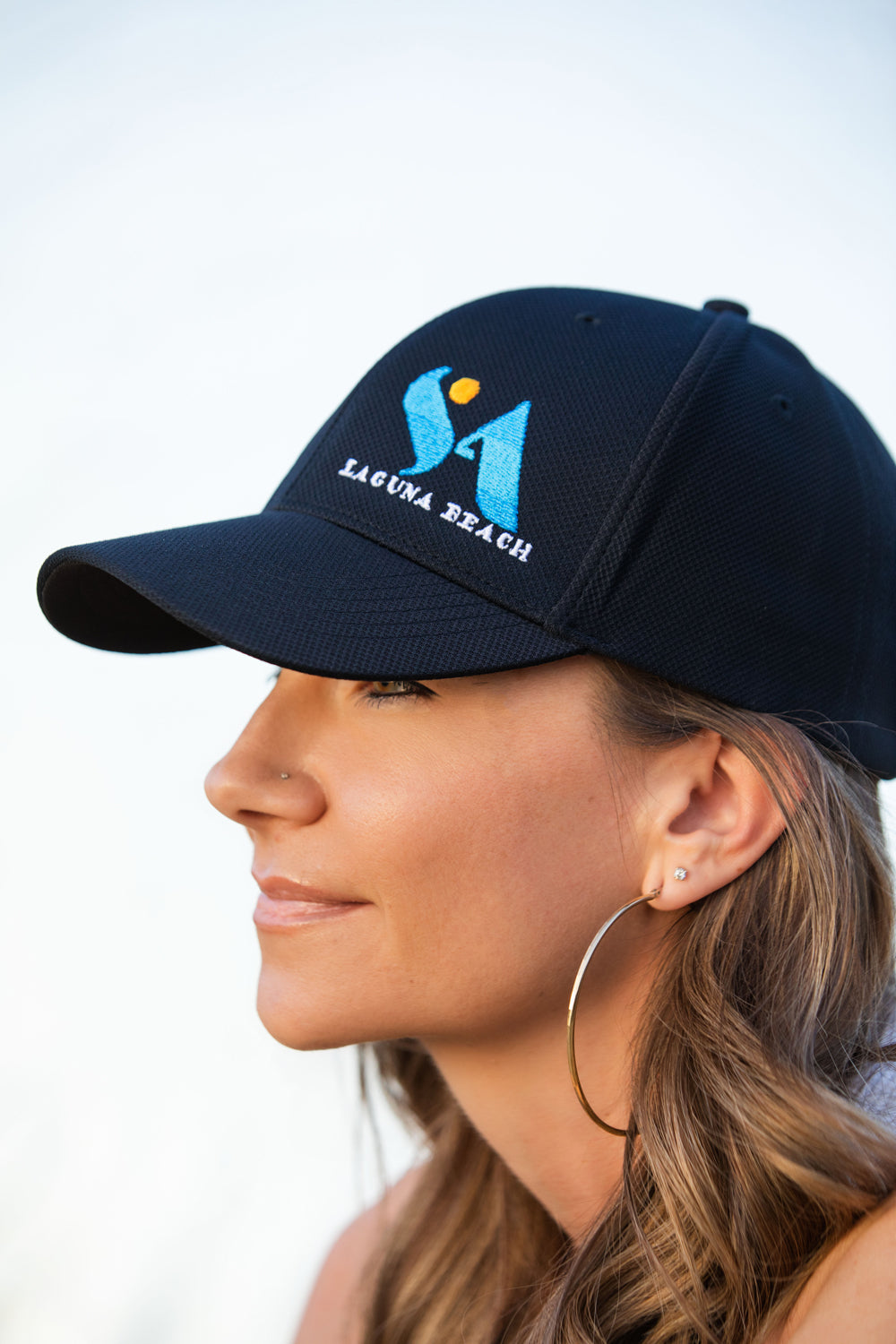 SA Laguna Beach Hat Black/Blue Logo