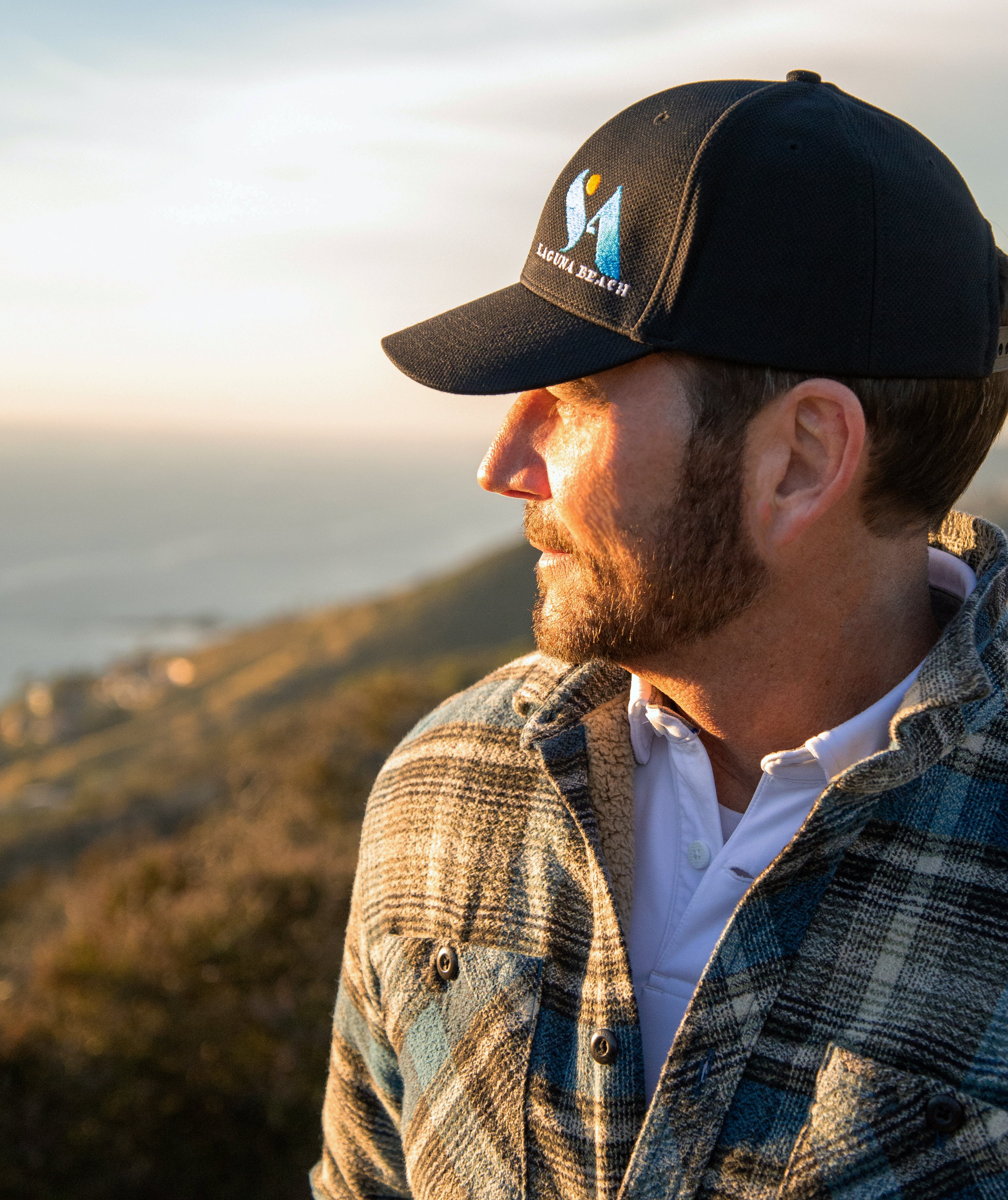 SA Laguna Beach Hat Black/Blue Logo