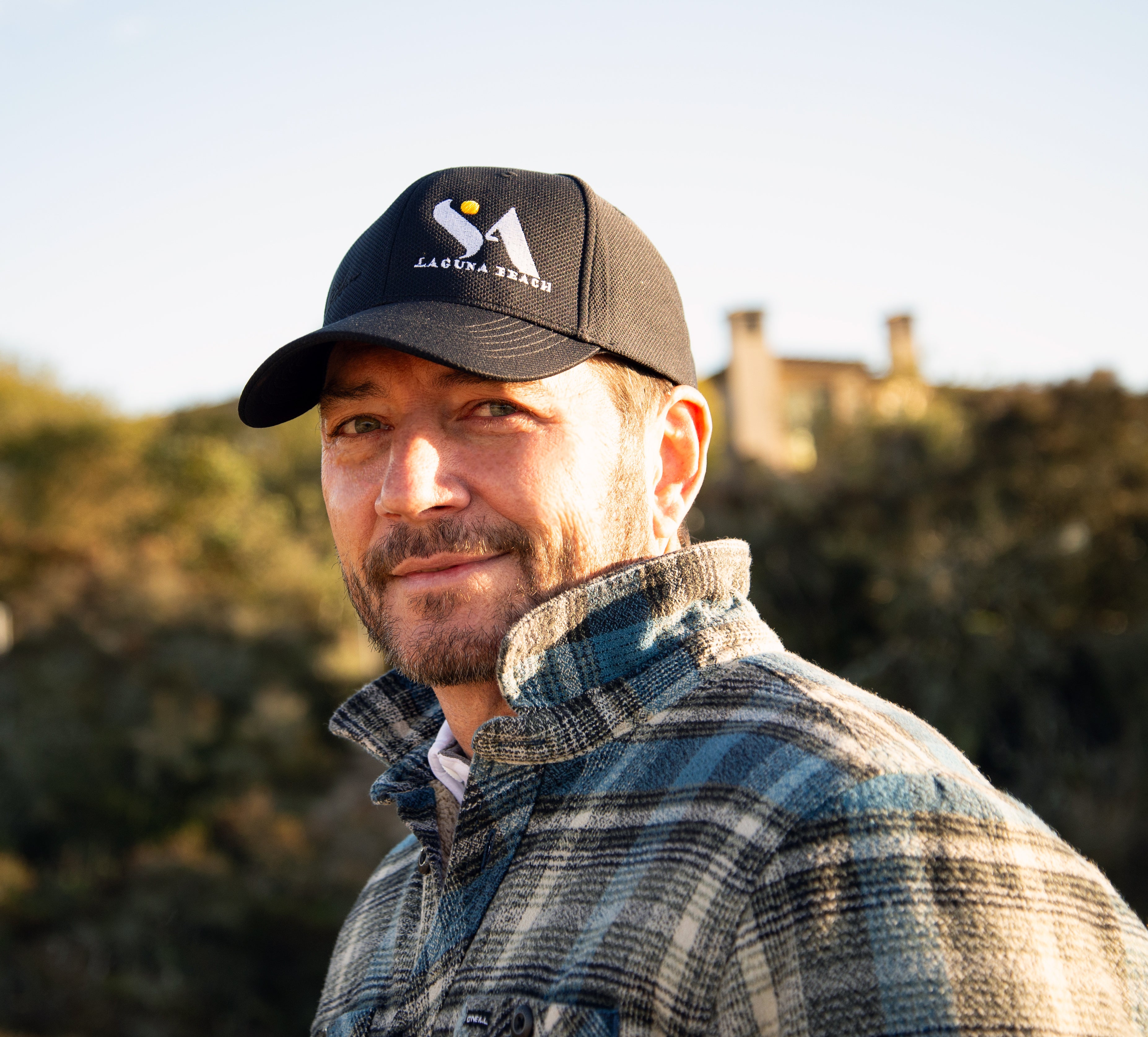 SA Laguna Beach Hat Black/White Logo