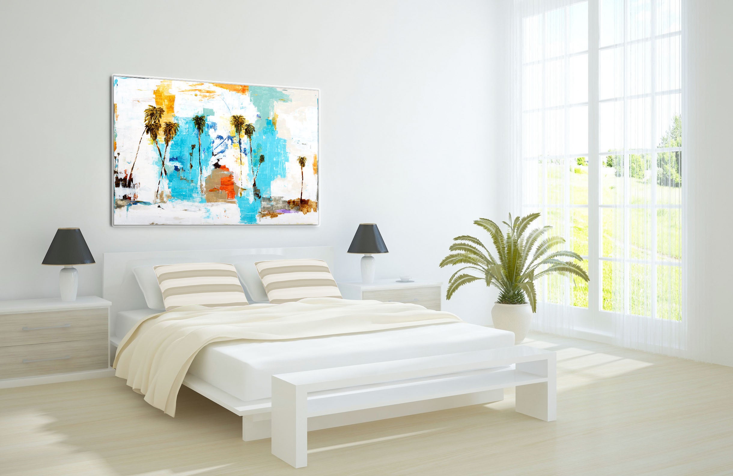 Uplifting Palms Steve Adam Prints