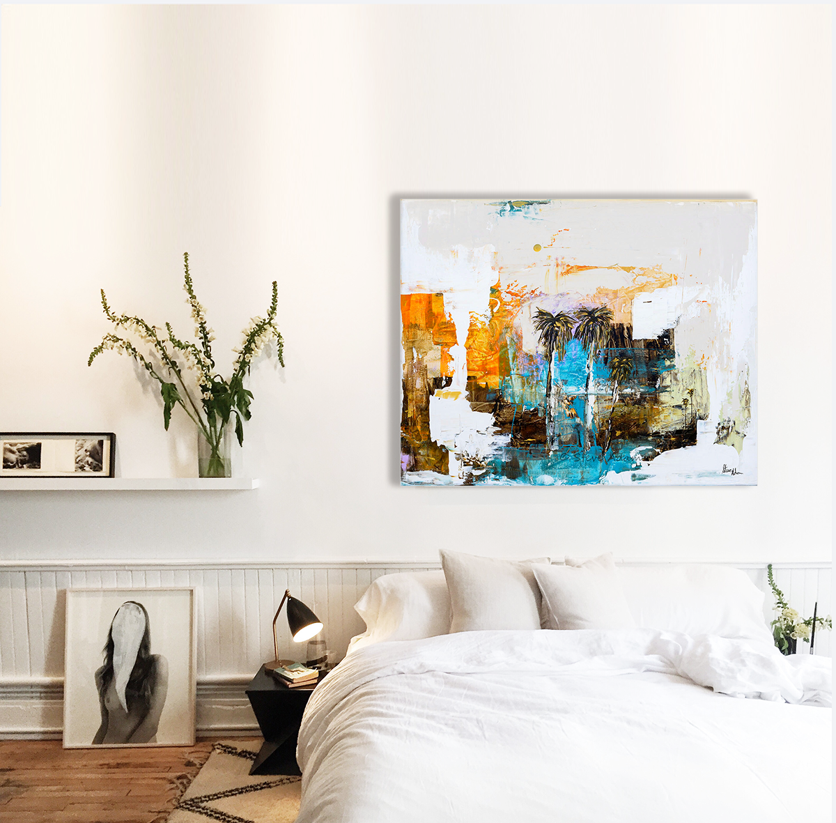 Bold Abstract Mirage for Bedroom