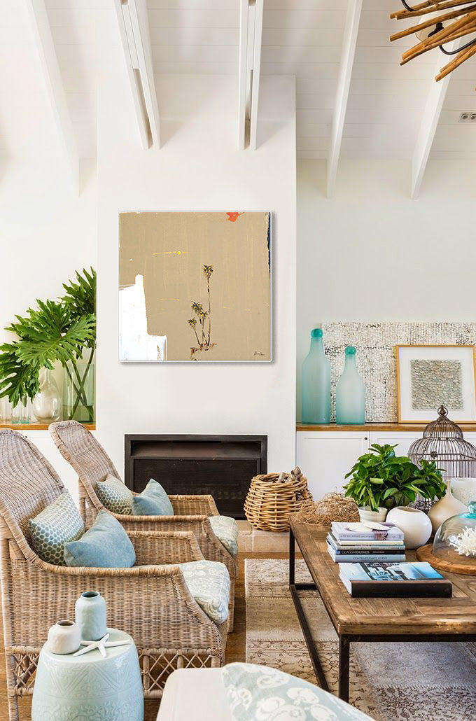 Steve Adam Painting in Contemporary Living Room