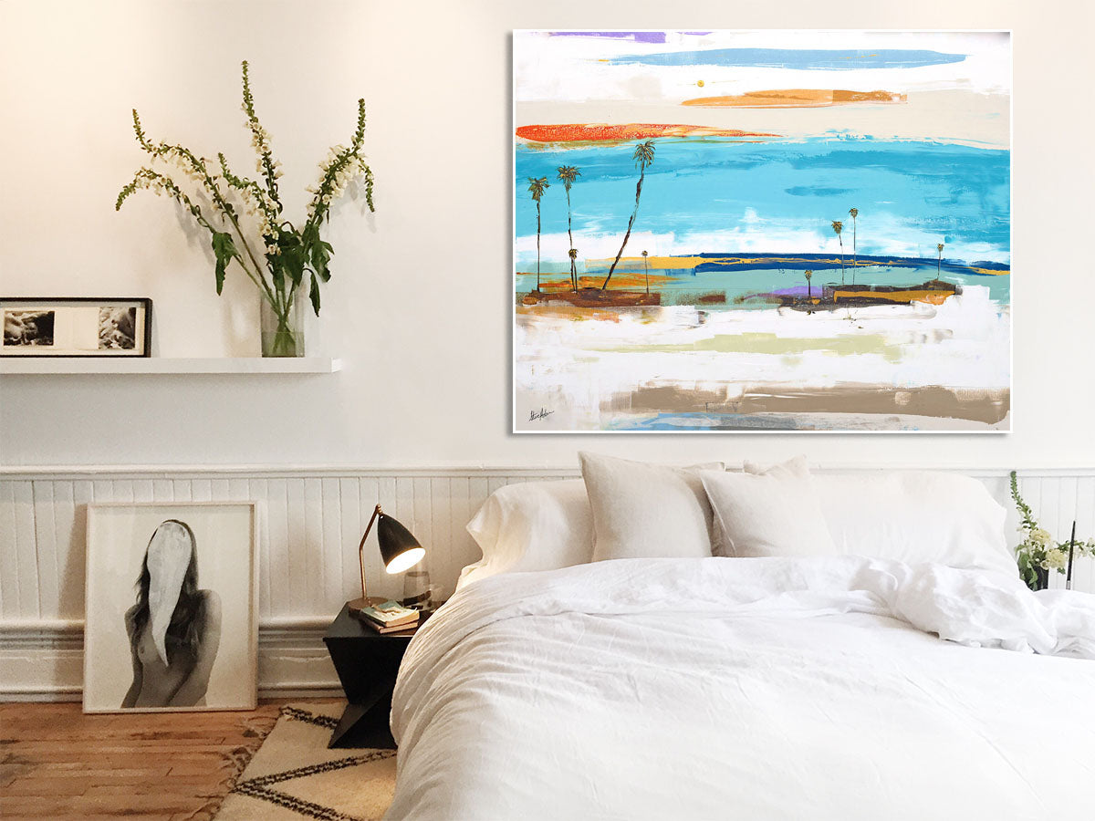 Large Format Print on Bedroom Wall