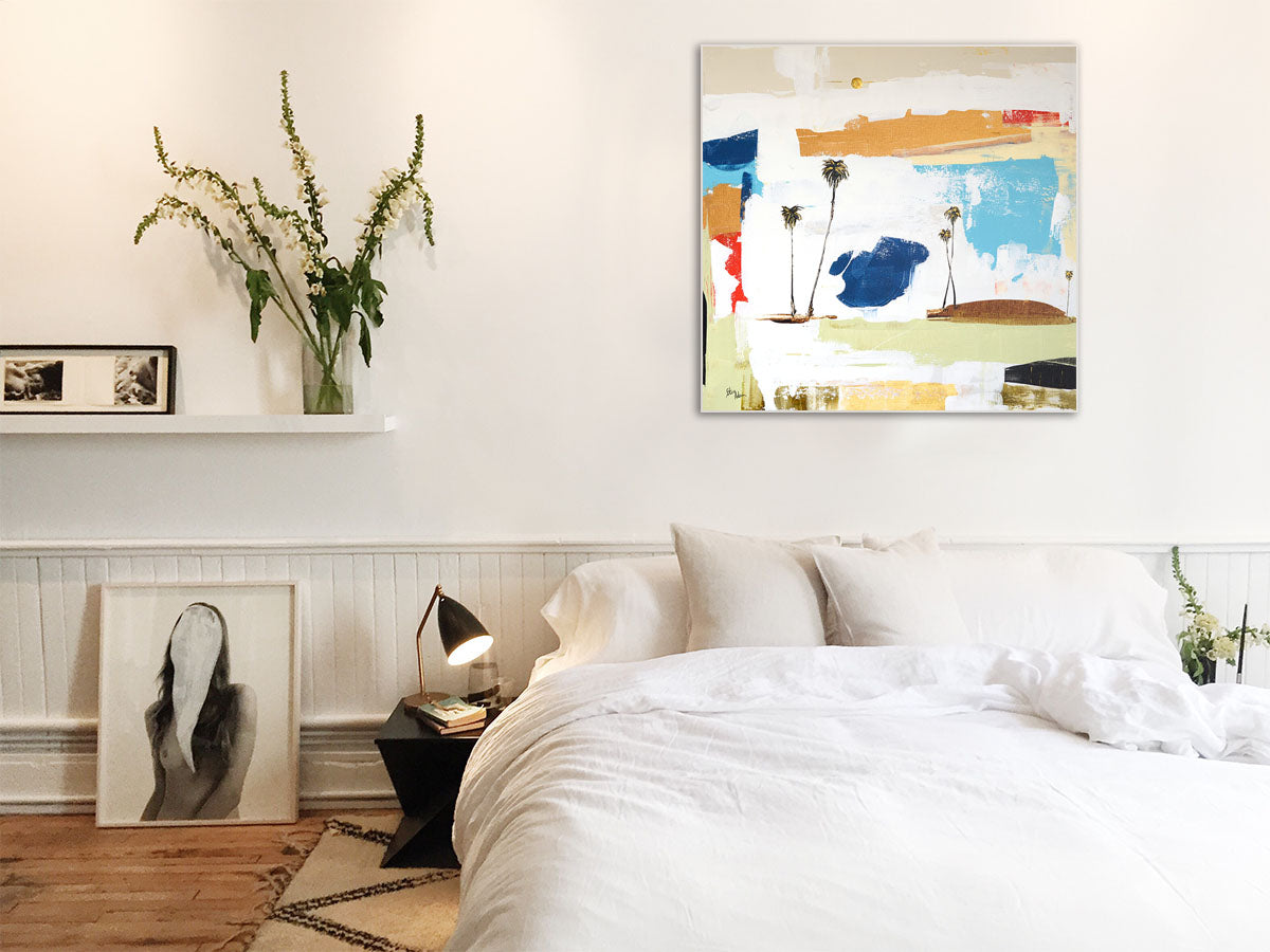 Steve Adam Abstract Art in Bedroom