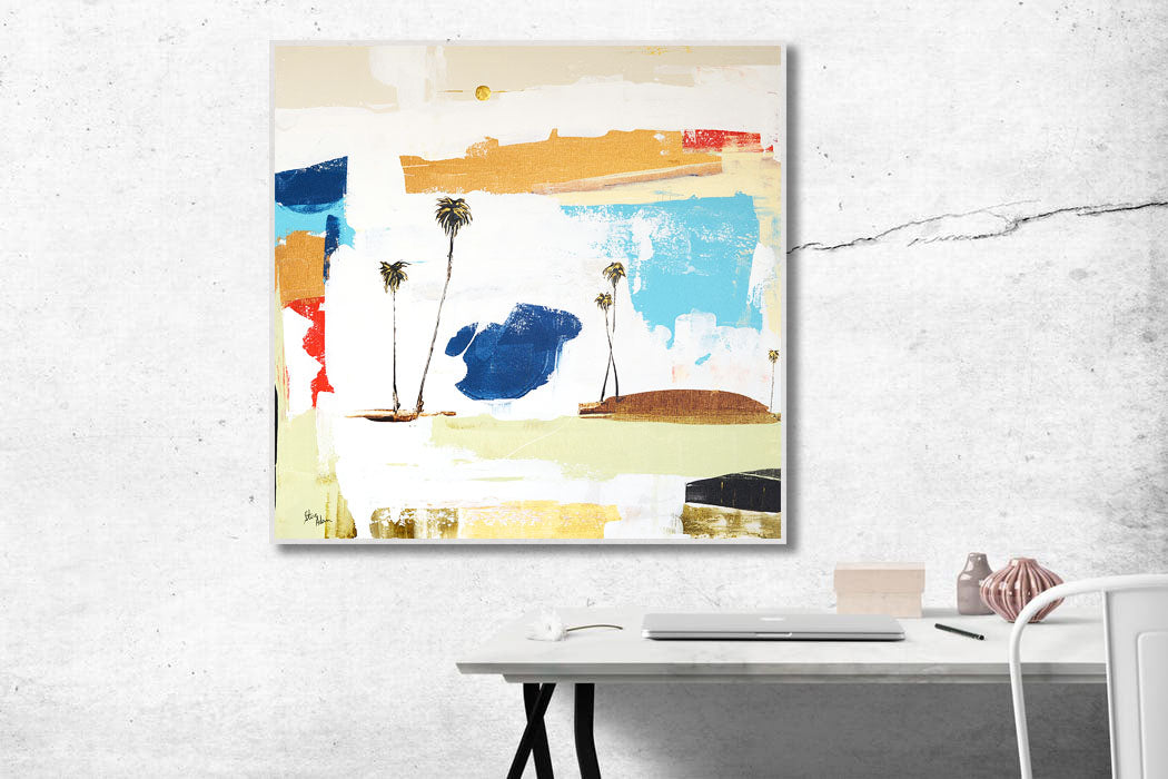 Bright Coastal Abstract Art