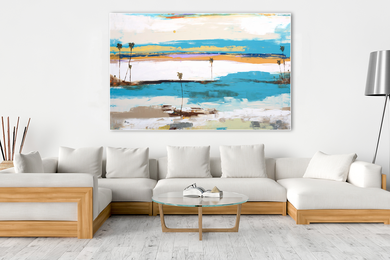 Seascape Series - Steve Adam Original over couch