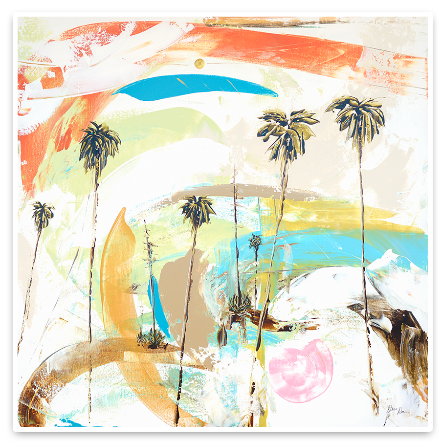 Vivid and mesmerizing coastal landscape painting