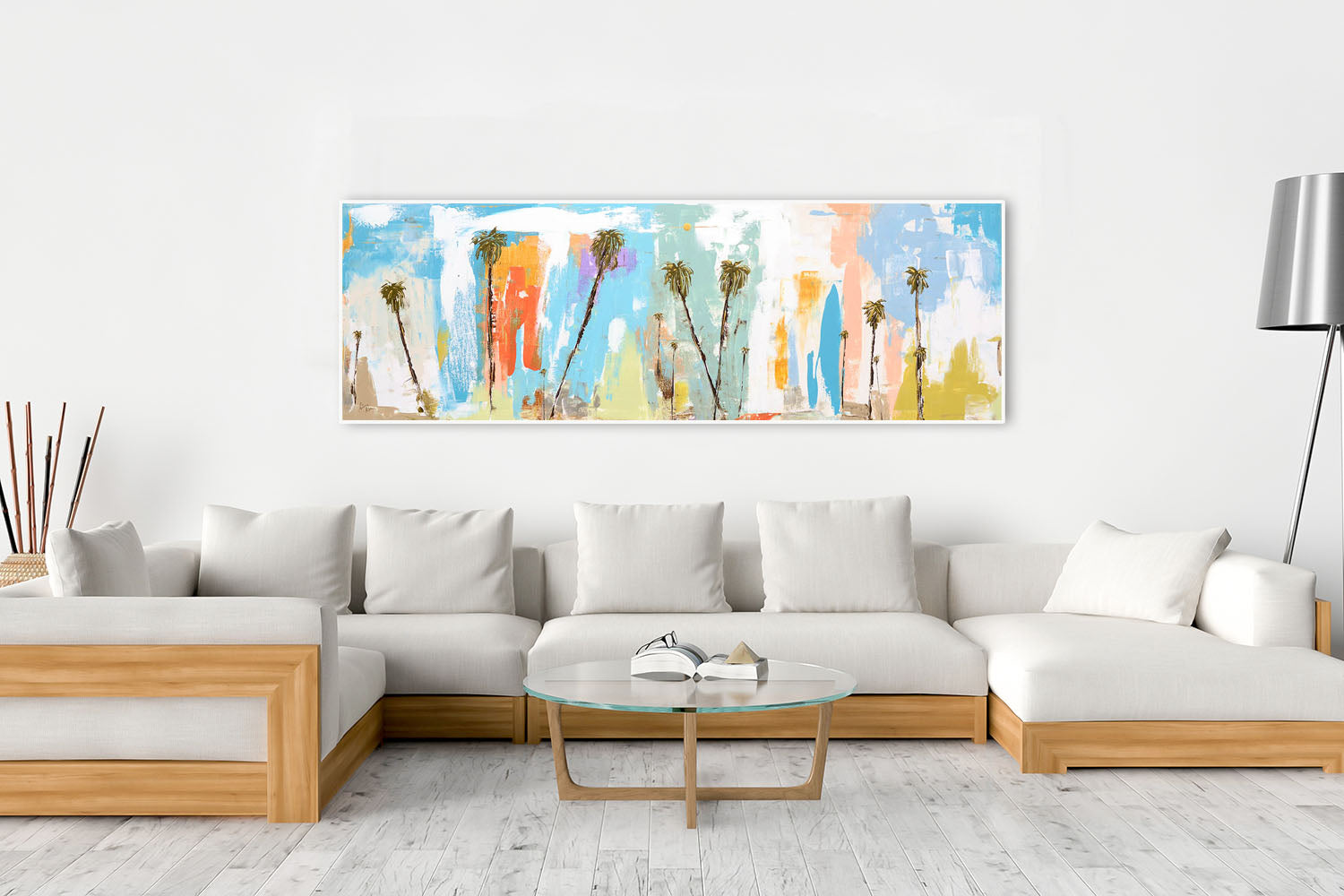 Steve Adams Painting in Large Living Room