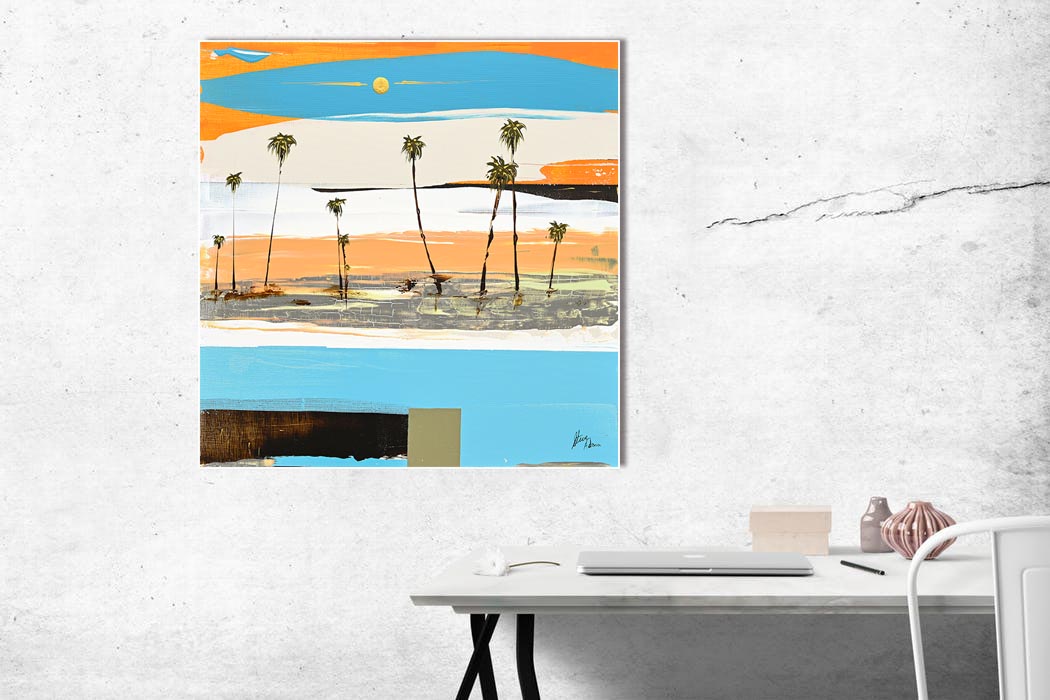 Modern Contemporary Coastal Art - Original by Steve Adam