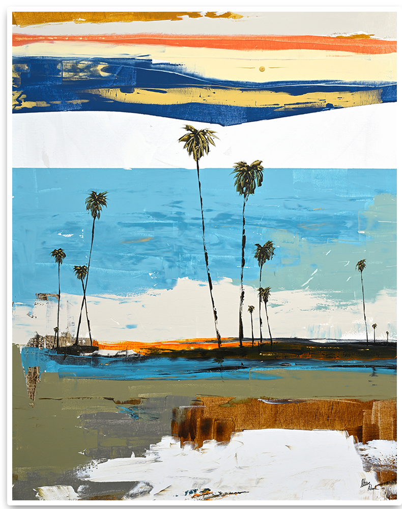 Charismatic Coastal Abstract Painting