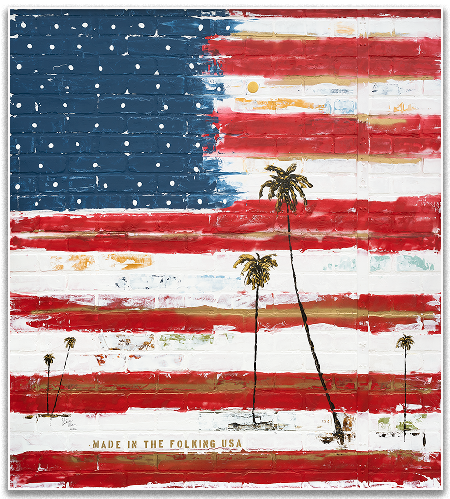 Made in the Folking USA Flag Prints