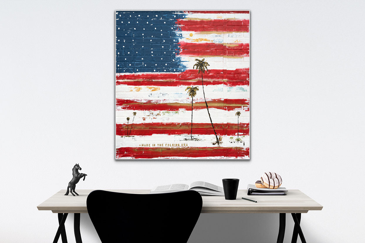 Made in the Folking USA Flag Prints