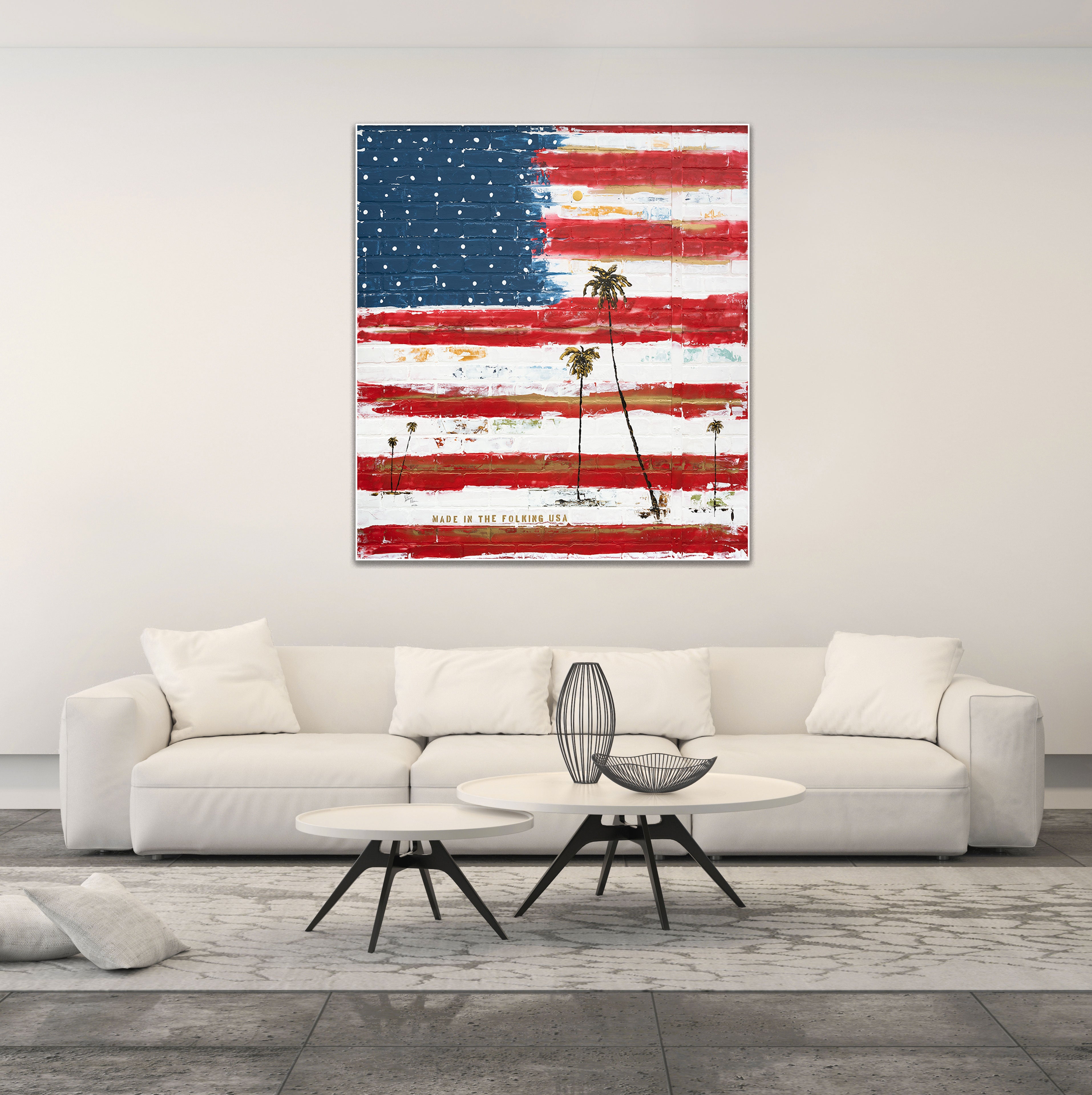 Made in the Folking USA Flag Prints