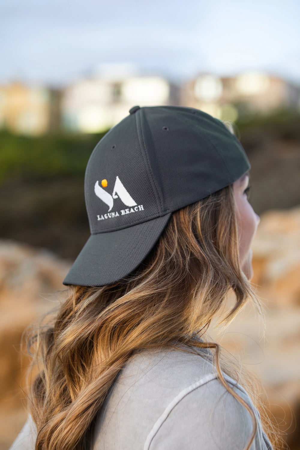 SA Laguna Beach Hat Graphite/White Logo