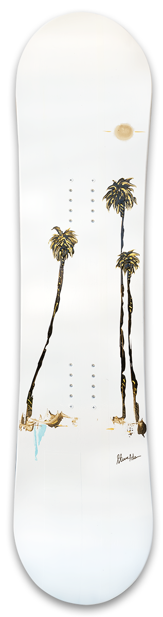 Touch of Blue Snowboard Original Art