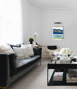 Load image into Gallery viewer, Coastal Modern Art on living room wall
