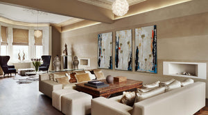 Mixed Media Art in Southern California Home