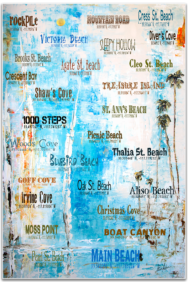 Laguna Beach Name Prints #02657