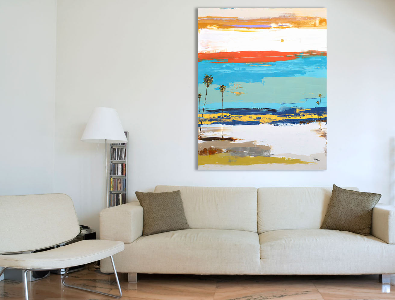 Abstract Art in Modern Interior