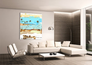 Coastal Art in Modern Room