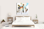 Load image into Gallery viewer, Complimentary color art in modern bright bedroom
