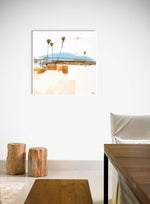 Load image into Gallery viewer, Quiet Coastal Modern Abstract on Dining Room Wall

