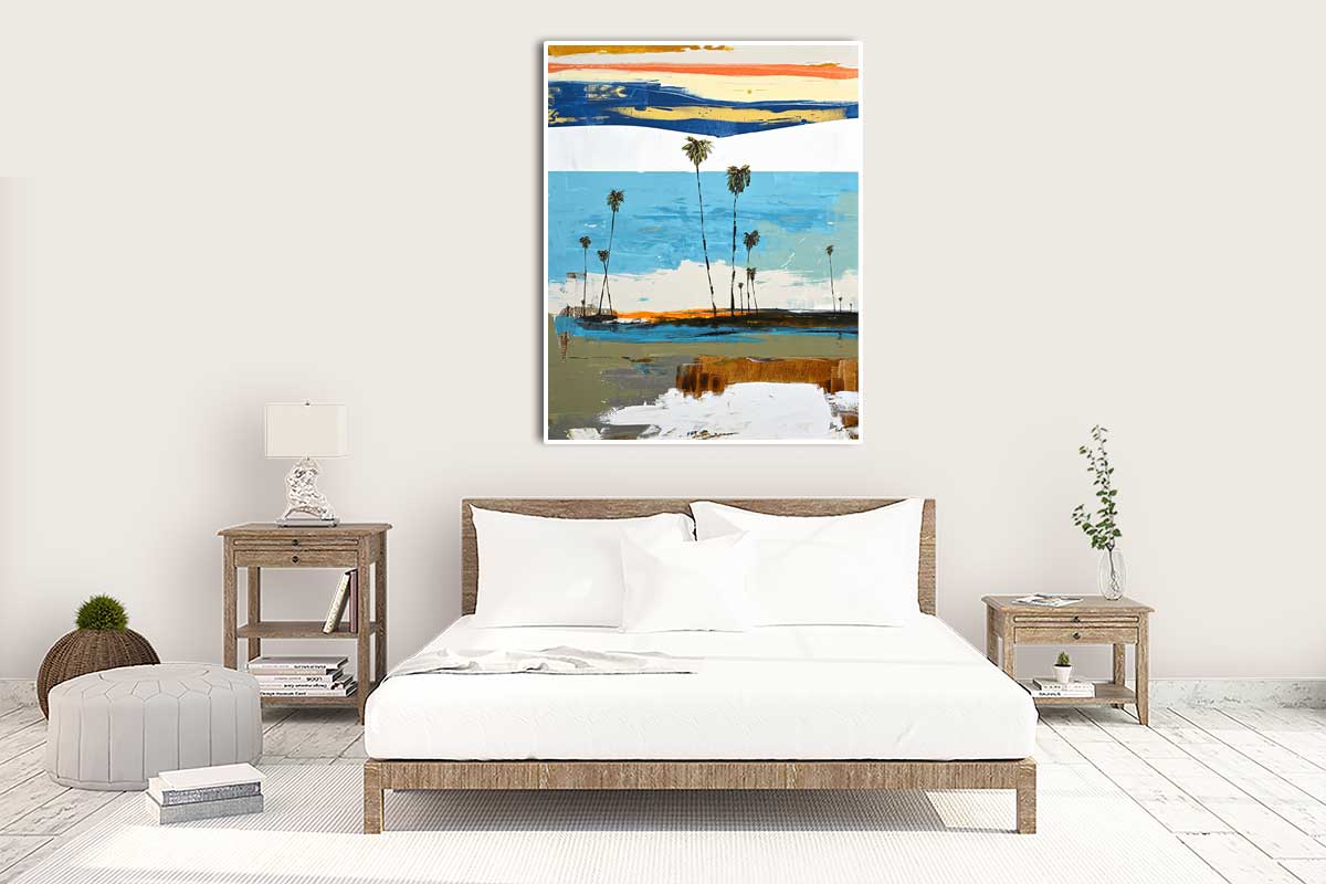 Charismatic Abstract Painting in Bedroom