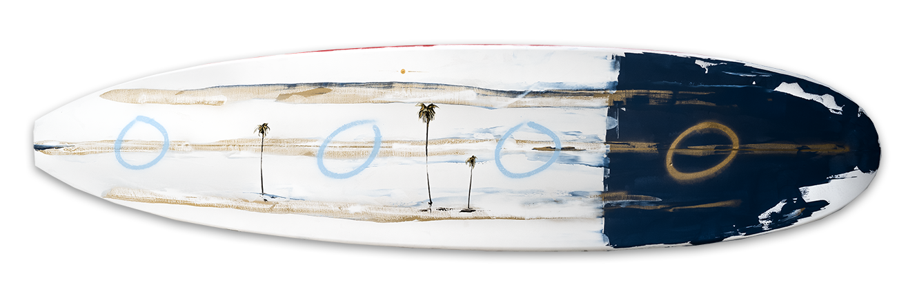 Palm Flag Surfboard