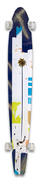 Load image into Gallery viewer, Blue Milky Way Skateboard

